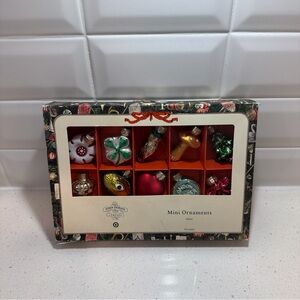 John Derian for Target 2025 Mini Glass Xmas Ornaments AWESOME 10pc SET! New